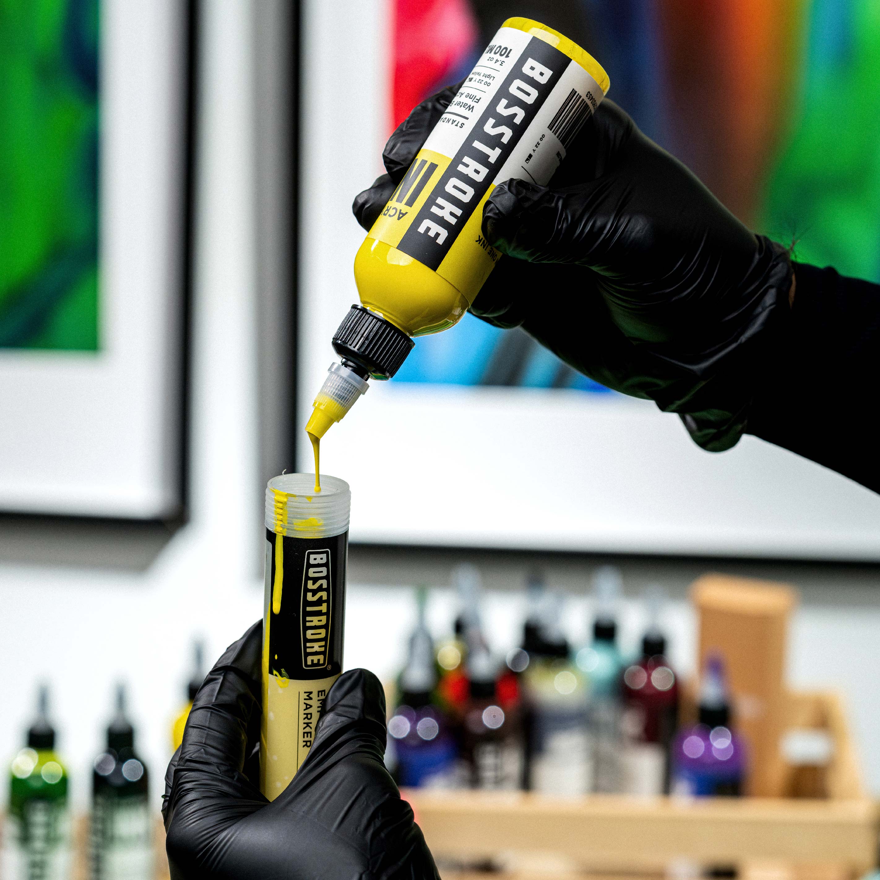 Acrylic Ink 100ml - Light Yellow